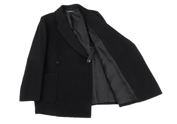 tricot COMME des GARCONS Rib Switching Wool Jacket K-164853_010