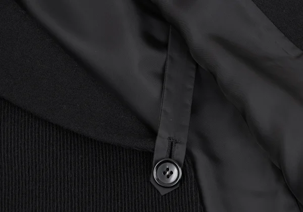 tricot COMME des GARCONS Rib Switching Wool Jacket K-164853_011