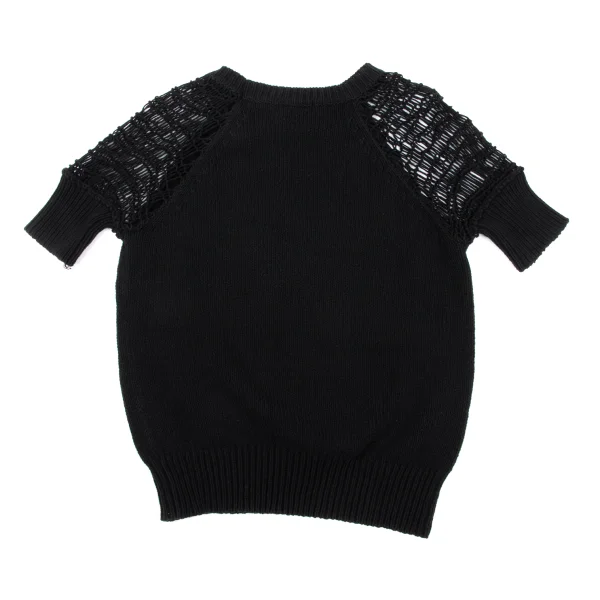 RISMAT by Y's Mesh Shoulder Knit Top K-164857_009