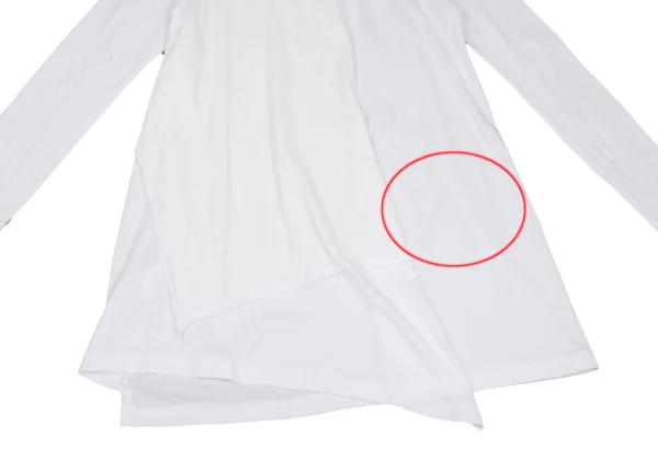 ワイズY's 顔料プリントペーストカットソー 白2 K-164863_010