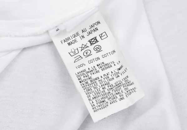 ワイズY's 顔料プリントペーストカットソー 白2 K-164863_018