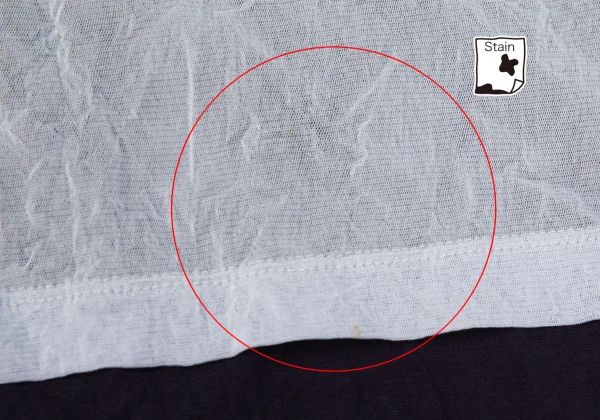 Y's Wrinkled Mesh Layered Long Sleeve Top K-164864_013