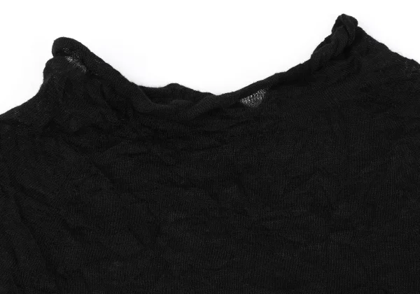 Y's Dot Woven Hem Glitter Short Sleeve Knit K-164865_004