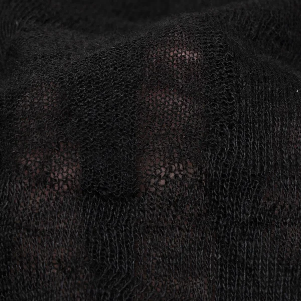 Y's Dot Woven Hem Glitter Short Sleeve Knit K-164865_012