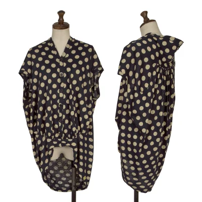 Y's Linen Blended Dot Pull-over Top