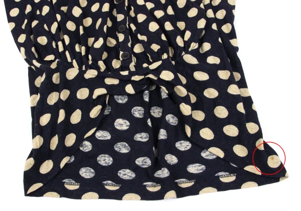 Y's Linen Blended Dot Pull-over Top K-164866_009