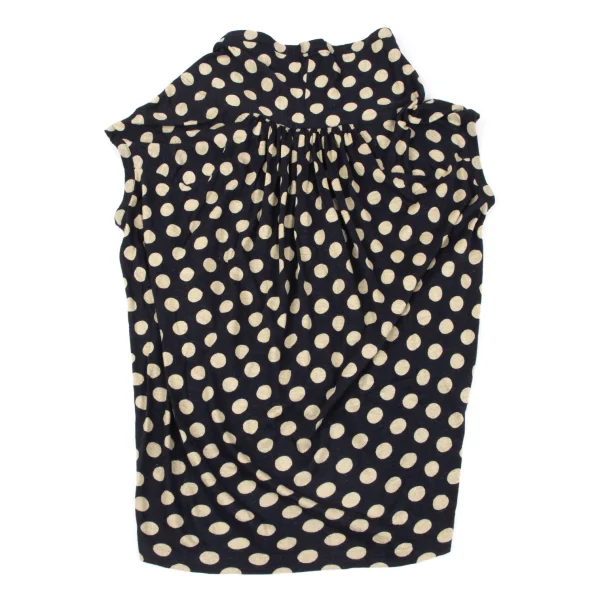 Y's Linen Blended Dot Pull-over Top K-164866_012