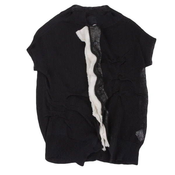 Y's Taping Mesh Knit Cardigan K-164867_002