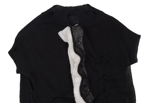 Y's Taping Mesh Knit Cardigan K-164867_003