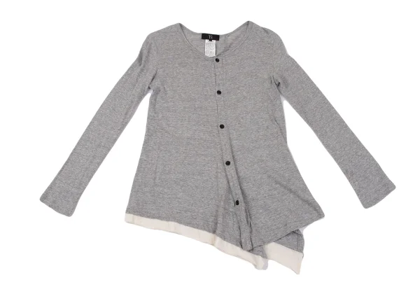 Y's Hem Switching Asymmetry Cardigan K-164868_002