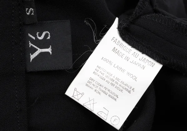 Y's Wool Gaba Tuck Slit Skirt K-164872_013