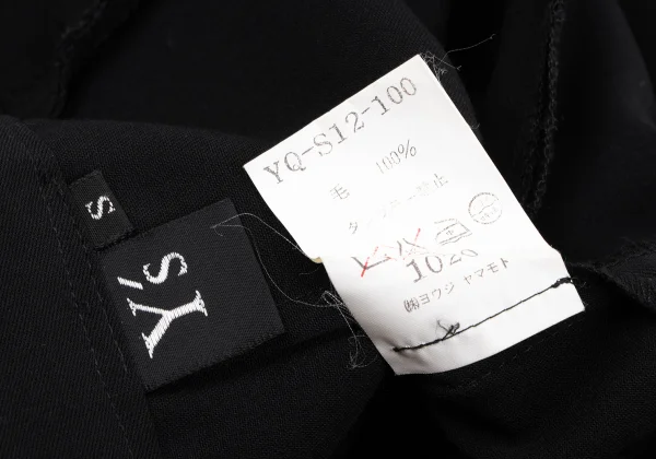 Y's Wool Gaba Tuck Slit Skirt K-164872_014