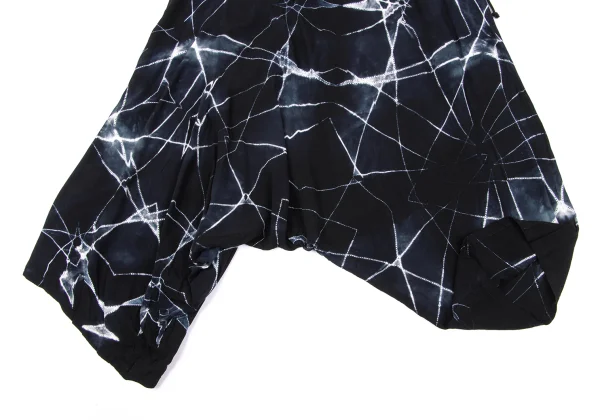 Y's Tie-Dye Graphic Printed Rayon Dropped Crotch Pants K-164875_009