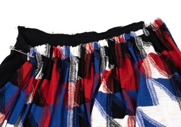 Y's Geometric Jacquard Cotton Wool Knit Skirt K-164876_004