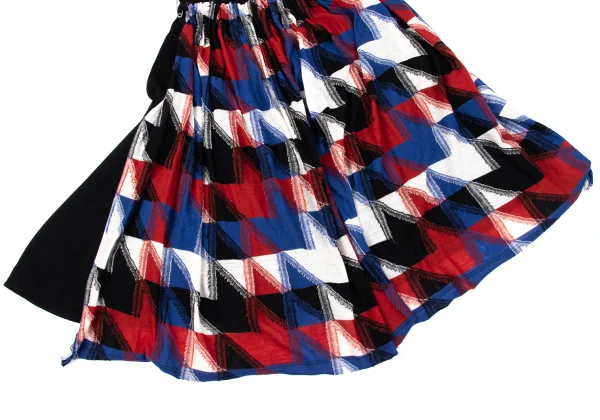 Y's Geometric Jacquard Cotton Wool Knit Skirt K-164876_007