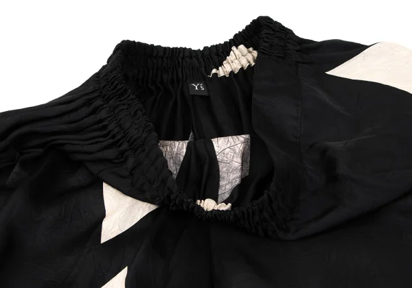 Y's Diamond Discharge Printing Cupra Dropped Crotch Pants K-164877_005