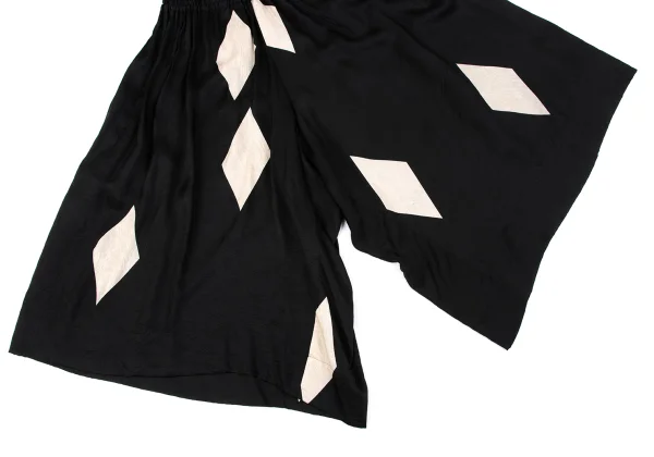 Y's Diamond Discharge Printing Cupra Dropped Crotch Pants K-164877_006