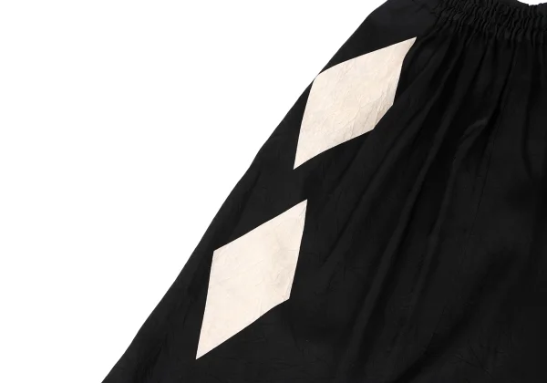 Y's Diamond Discharge Printing Cupra Dropped Crotch Pants K-164877_009