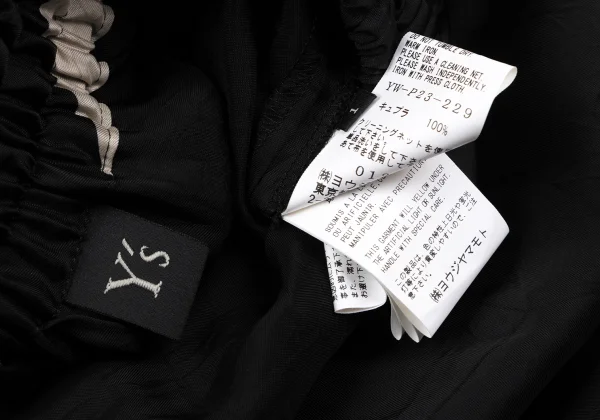 Y's Diamond Discharge Printing Cupra Dropped Crotch Pants K-164877_015