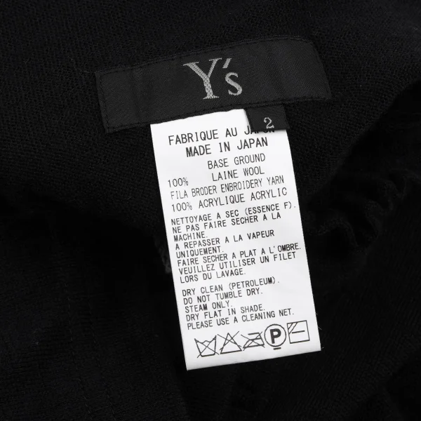 Y's Dot Embroidery Wool Knit Skirt K-164878_015