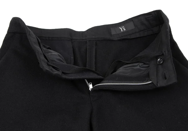 Y's Hem Belted Wool Flannel Pants K-164880_006
