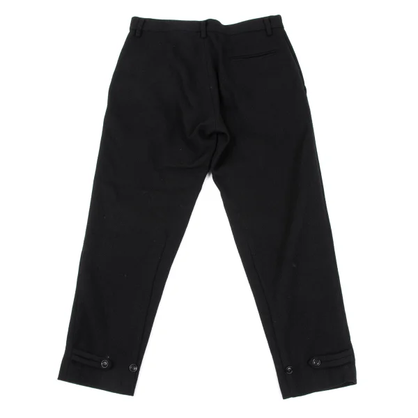 Y's Hem Belted Wool Flannel Pants K-164880_010