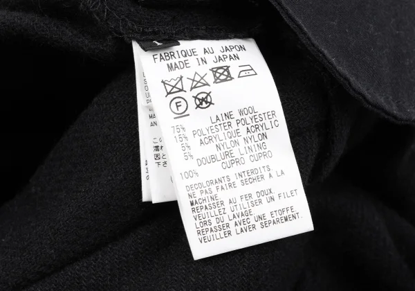 Y's Hem Belted Wool Flannel Pants K-164880_015