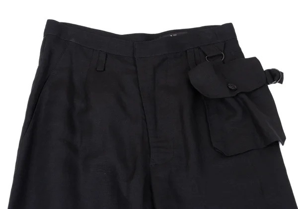 Y's Linen Rayon Pocket Design Dropped Crotch Pants K-164881_003