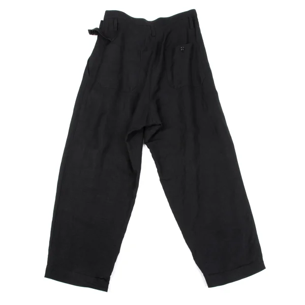 Y's Linen Rayon Pocket Design Dropped Crotch Pants K-164881_009