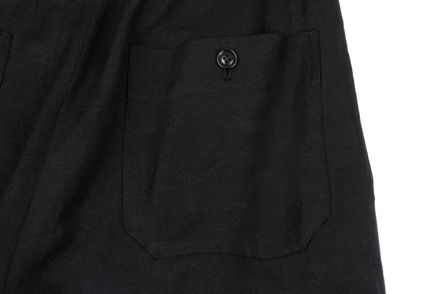 Y's Linen Rayon Pocket Design Dropped Crotch Pants K-164881_011