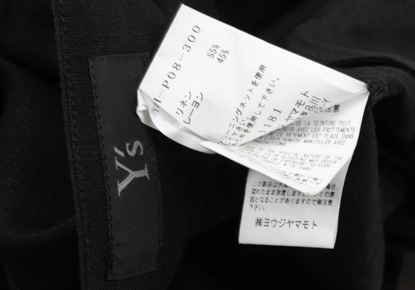 Y's Linen Rayon Pocket Design Dropped Crotch Pants K-164881_014