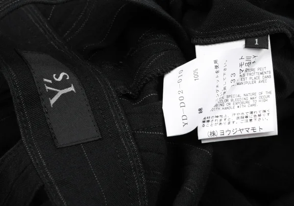 Y's Cotton Stripe Overalls K-164882_016