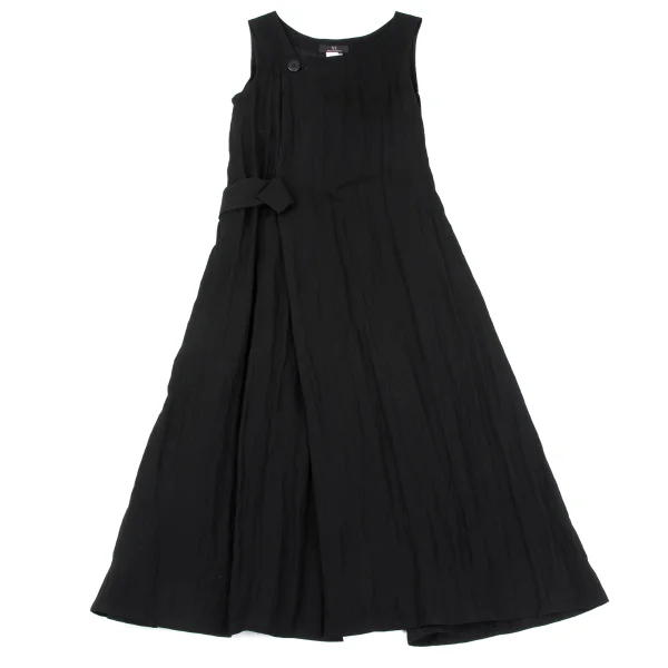 Y's Rayon Cotton Washer Sleeveless Wrap Dress K-164885_002