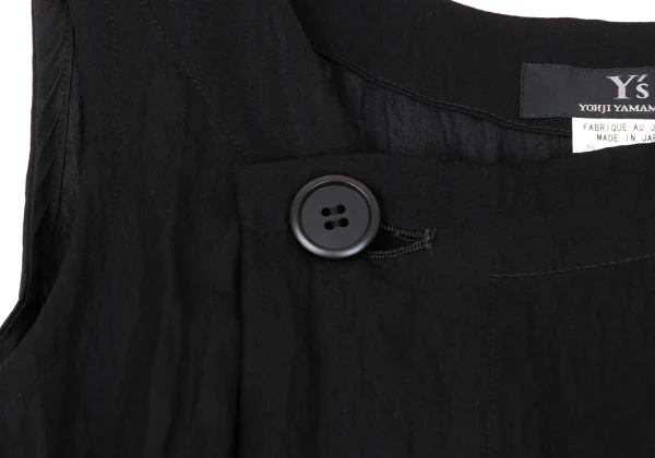 Y's Rayon Cotton Washer Sleeveless Wrap Dress K-164885_005