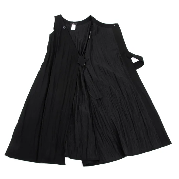 Y's Rayon Cotton Washer Sleeveless Wrap Dress K-164885_009
