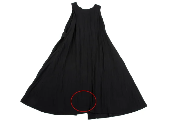 Y's Rayon Cotton Washer Sleeveless Wrap Dress K-164885_011