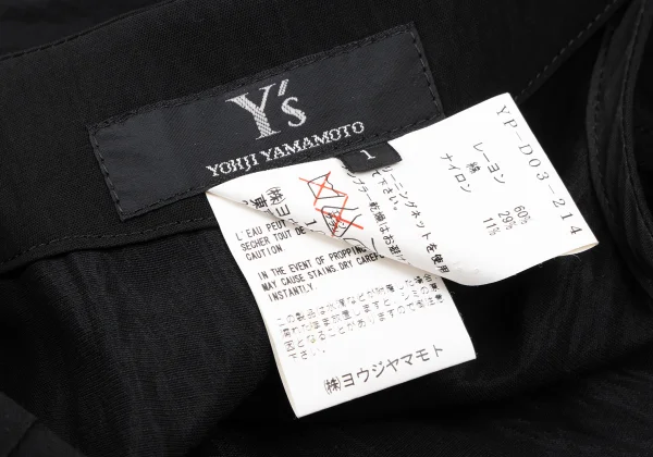 Y's Rayon Cotton Washer Sleeveless Wrap Dress K-164885_015