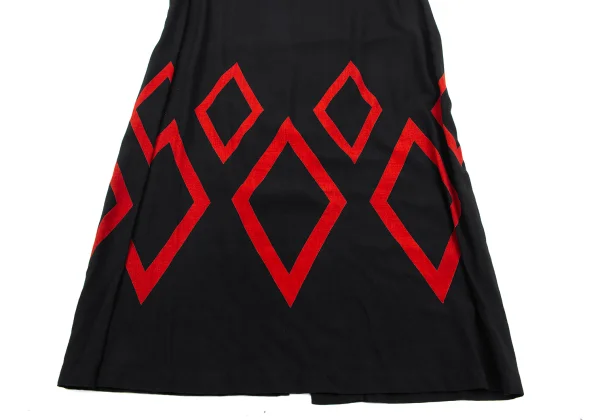 Y's Diamond Printed Rayon Pull Over Dress K-164887_011