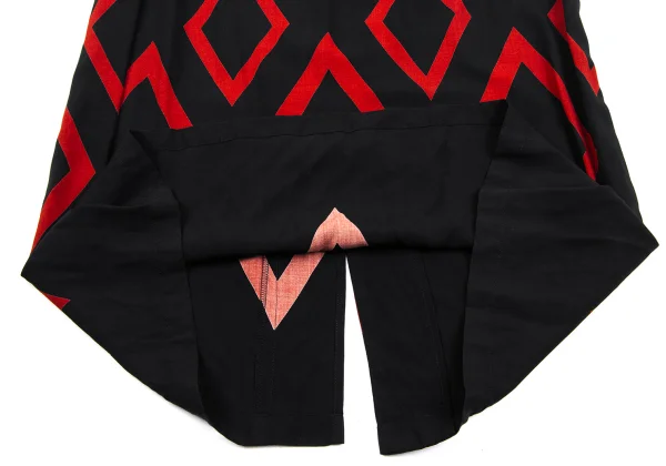 Y's Diamond Printed Rayon Pull Over Dress K-164887_013