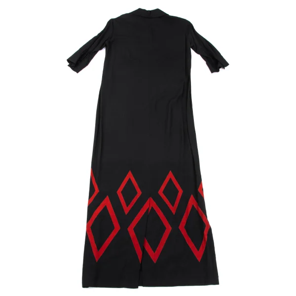 Y's Diamond Printed Rayon Pull Over Dress K-164887_014