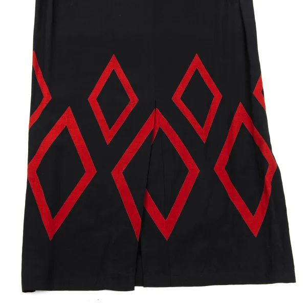 Y's Diamond Printed Rayon Pull Over Dress K-164887_015