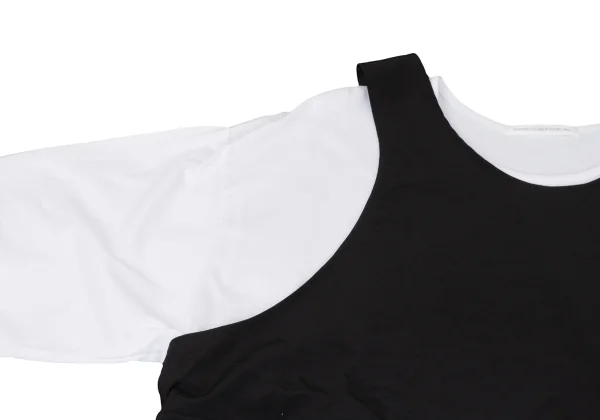 Y's Crepe de Chine Switching T-shirt Dress K-164890_005