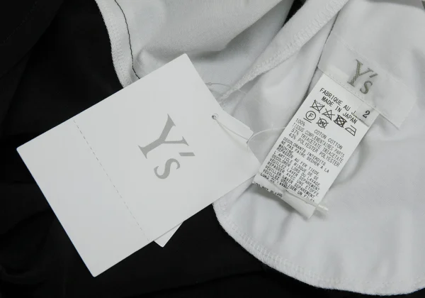 Y's Crepe de Chine Switching T-shirt Dress K-164890_015