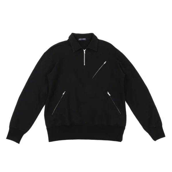 COMME des GARCONS HOMME Zip Design Sweat Shirt  Black M K-164893_001