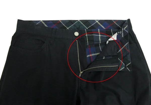 COMME des GARCONS HOMME Lining Check Washed Cotton Pants K-164894_006