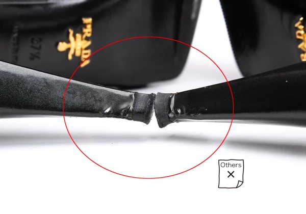 PRADA Tulip Gather Enamel Heel Sandal K-164895_012