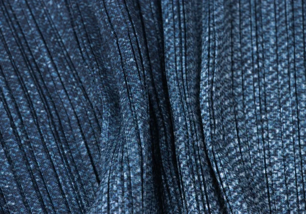 PLEATS PLEASE Denim Transfer Printed Hem Cutting Jacket K-164898_014