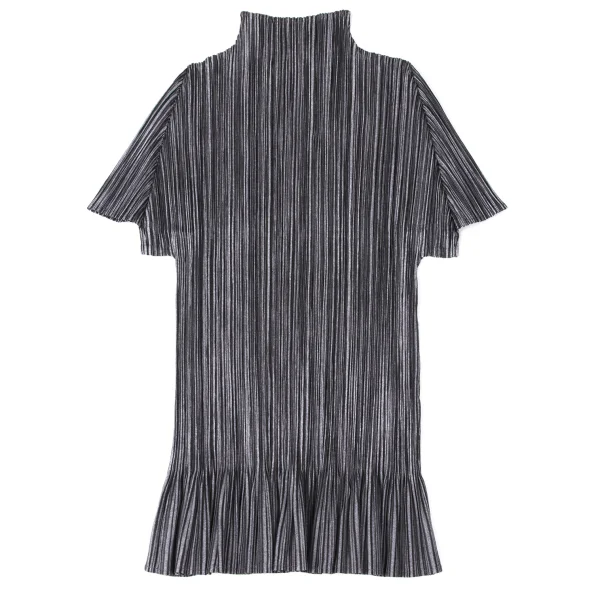 PLEATS PLEASE Hem Frill Pleated High Neck T Shirt K-164899_002