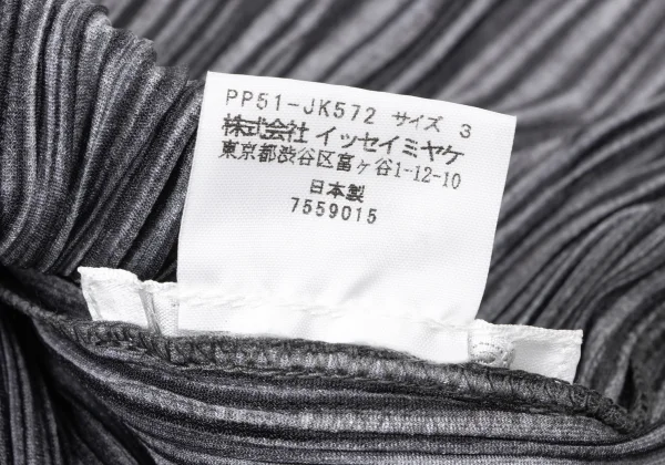 PLEATS PLEASE Hem Frill Pleated High Neck T Shirt K-164899_012