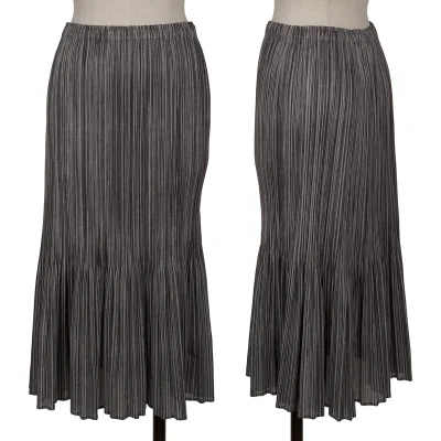 PLEATS PLEASE Hem Frill Pleated Skirt